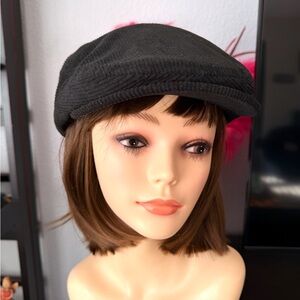 Levi's Black Corduroy Newsboy Hat